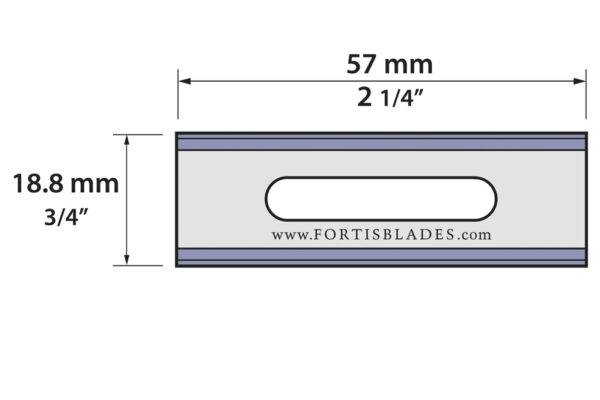 TC-881-040 | Slotted Blade - Double Edge